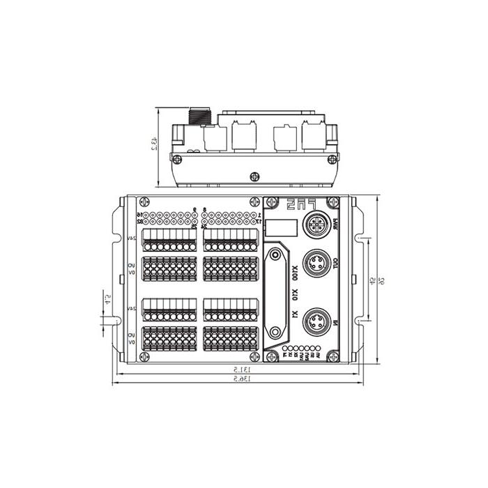 CC-Link协议、IP20、32DI、PNP、端子式、远程模块、009D33